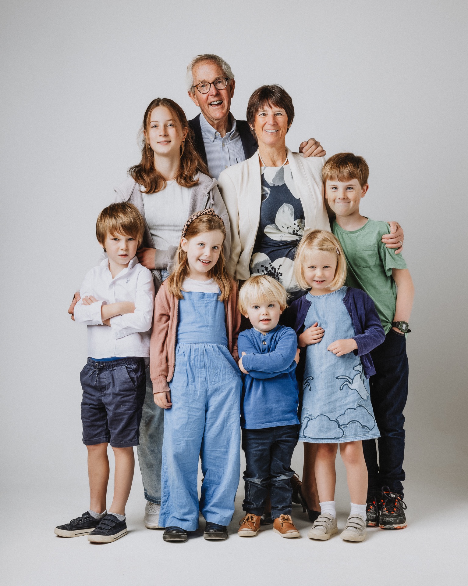 Family portrait across generations